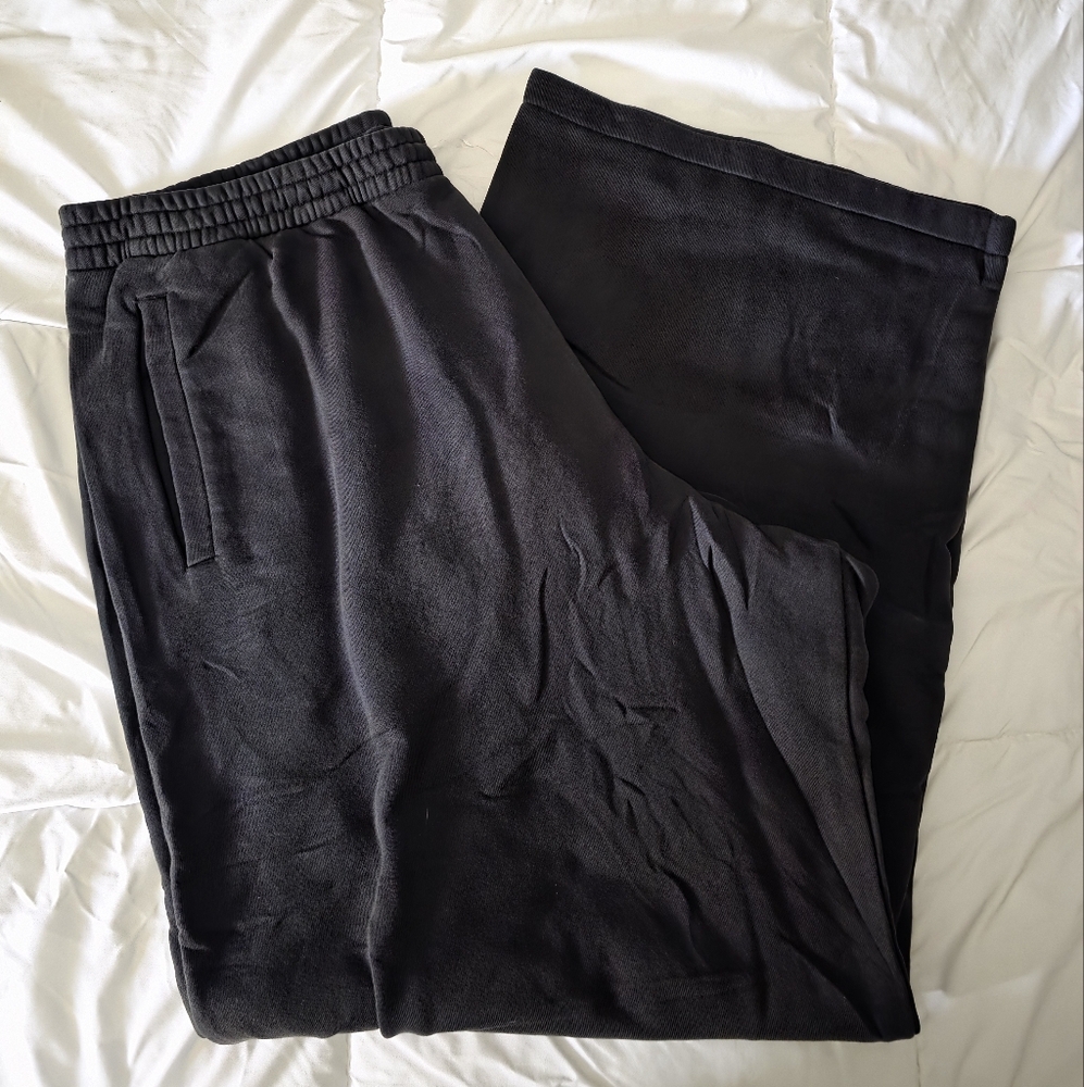 Yeezy Gap Wide Leg Heavyweight Sweatpants Size XL Black Unreleased